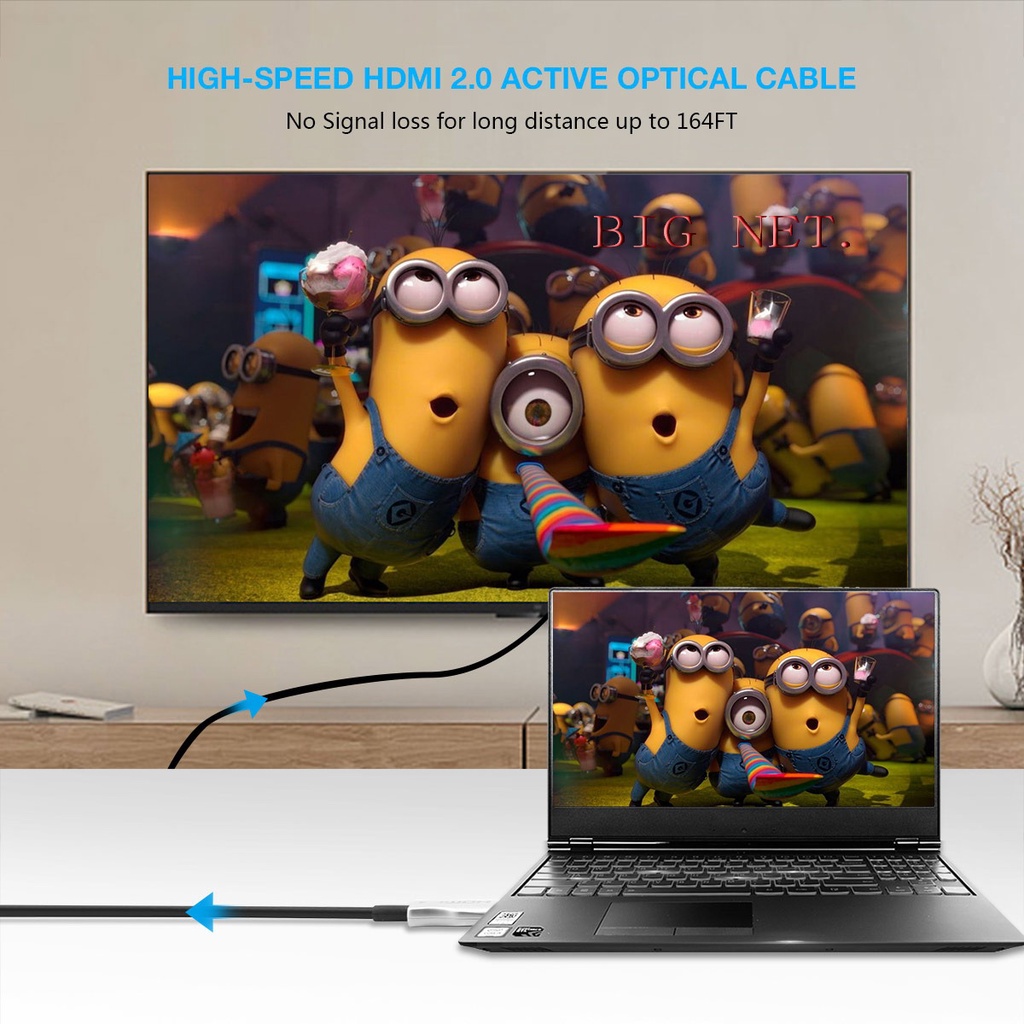 KABEL HDTV ACTIVE OPTICAL-30M &amp; 40M &amp; 50M 【Real HDTV 2.0b and 4K UHD@60HZ】