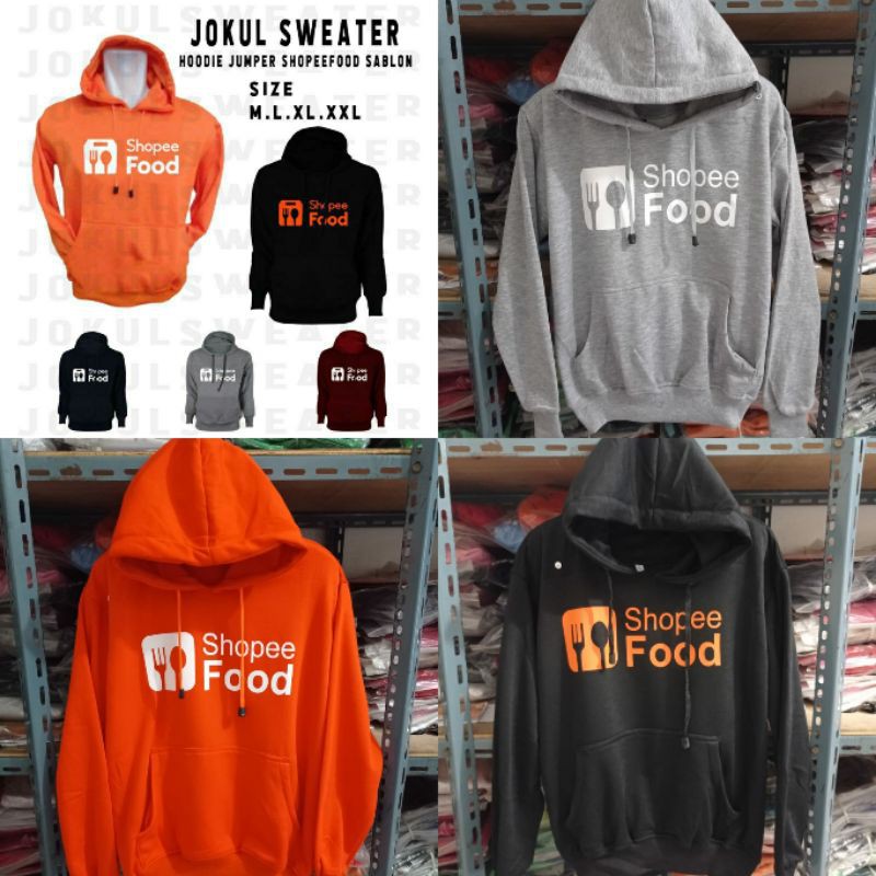 Jaket Hoodie Sweater Jumper Driver Ojek Online Makanan