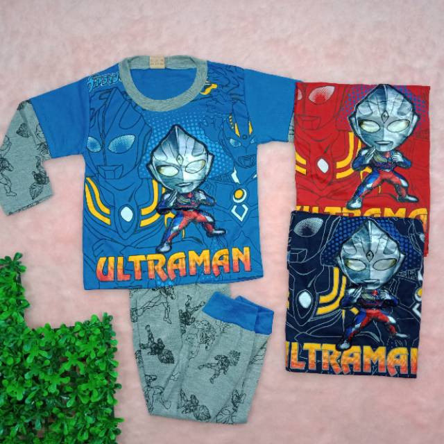 Ss#304 Setelan Piyama Anak Laki laki Size 5-6tahun / Baju Nyala &amp; Musik / Baju Tidur Anak