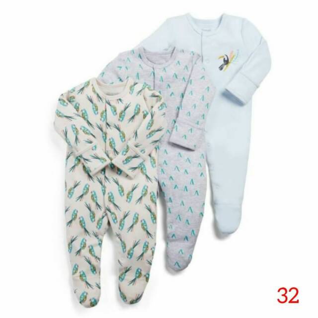 Mamas Papas Sleepsuit/ Sleepsuit 3in1 mamas and papas/ baju tidur bayi