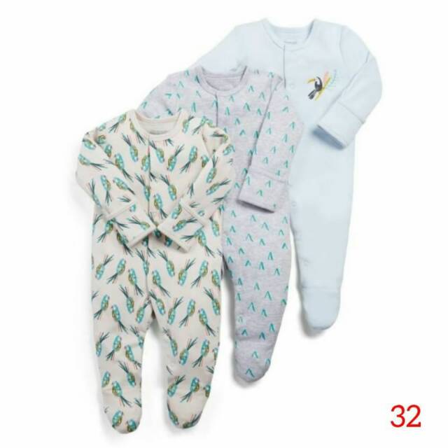 Mamas Papas Sleepsuit/ Sleepsuit 3in1 mamas and papas/ baju tidur bayi