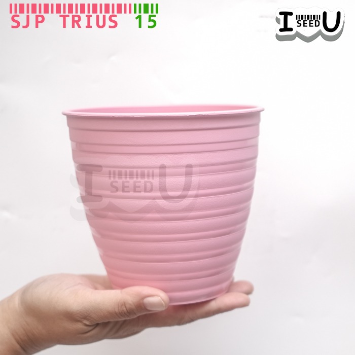 Pot Bunga Pirus Warna Raja Lebah 14cm Motif Tawon - SJP