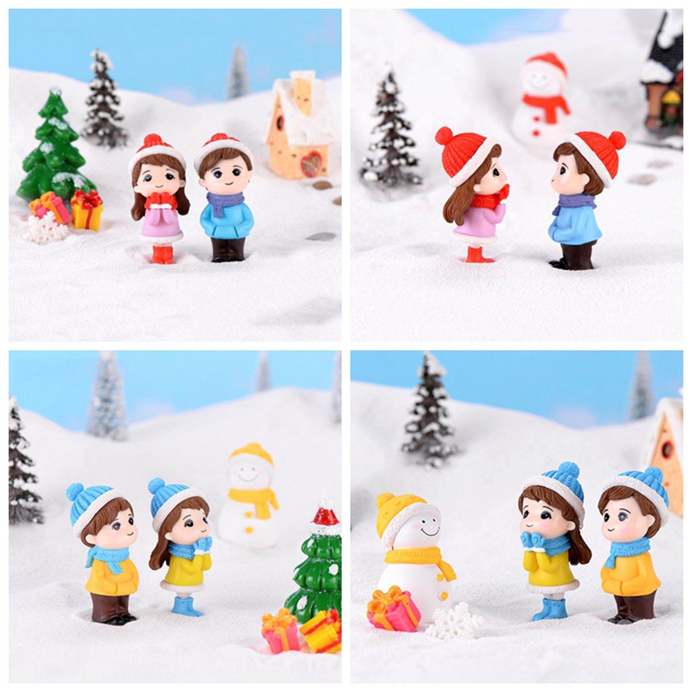 Mxbeauty 2 / 3pcs Miniatur Pasangan Kakek Nenek Untuk Dekorasi Rumah Boneka