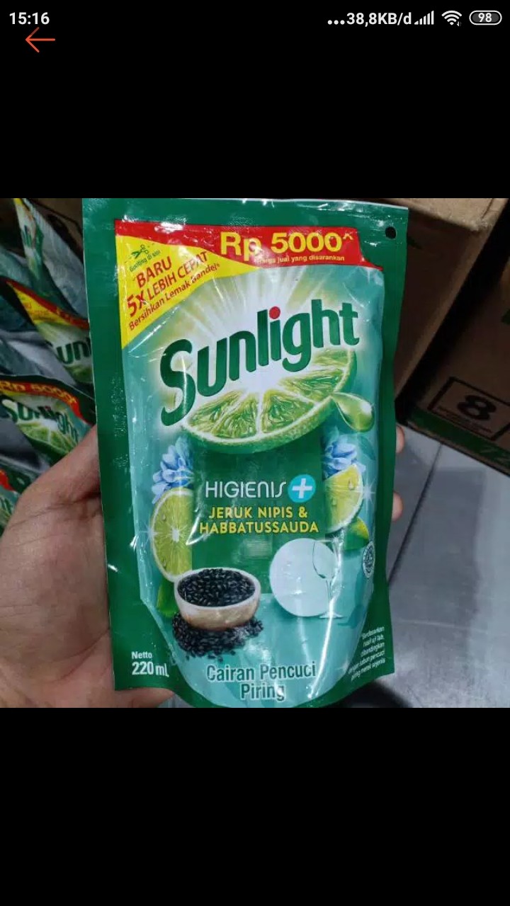 Sunlight Jeruk Nipis Dan Habbatassauda 220ml