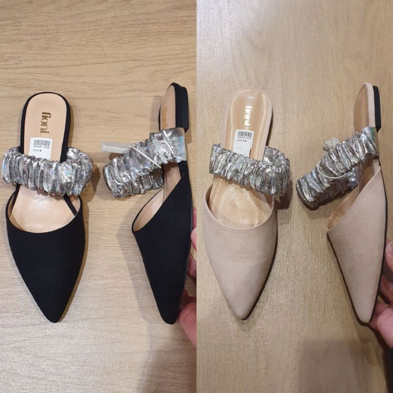 Jastip Termurah Payless by Goddes Sepatu Sandal Flatshoes Sendal Flat Shoes Teplek Karet Blink Bling
