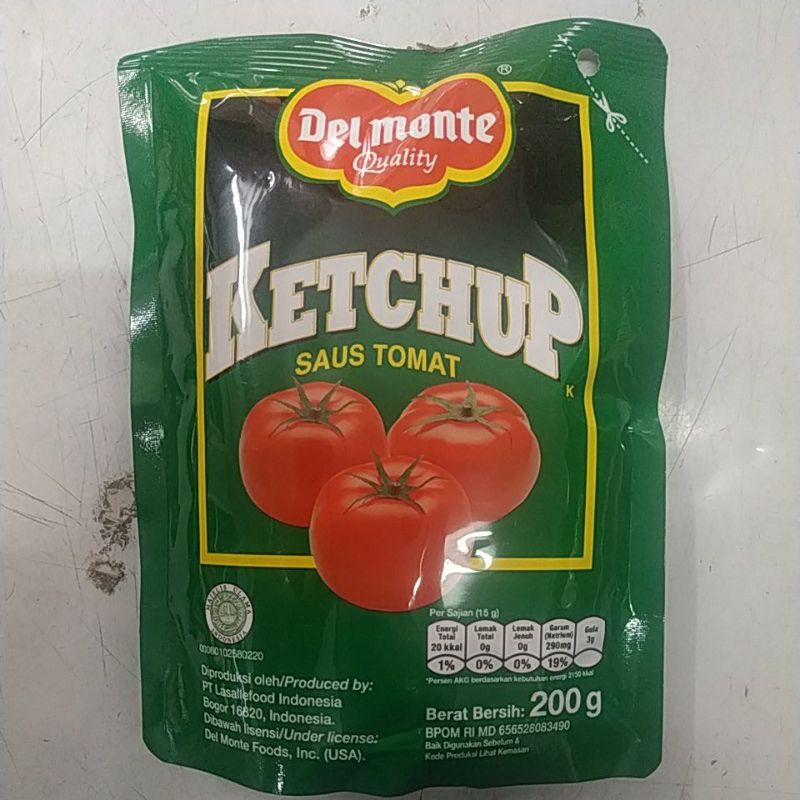 

Delmonte saus tomat pouch 200 ml