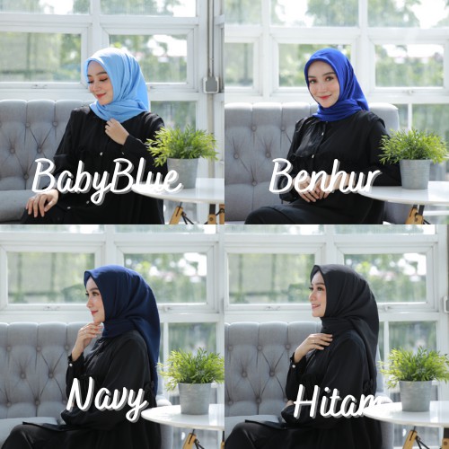 Bella Square Hijab Segiempat | Kerudung Laudya Pollycotton PART 2-5