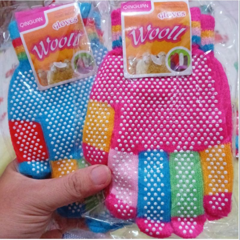 sarung tangan anti slip wanita warna warni