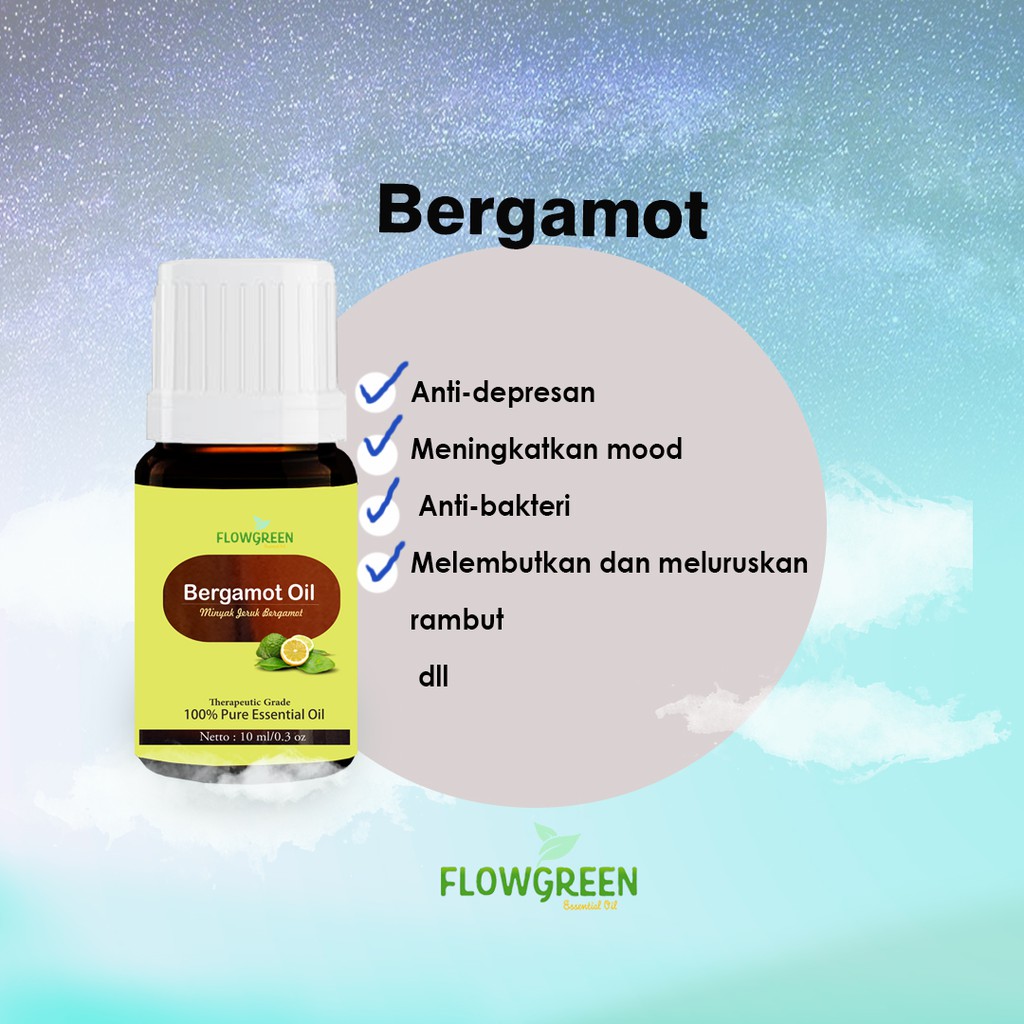 FLOWGREEN BERGAMOT ESSENTIAL OIL DIFFUSER