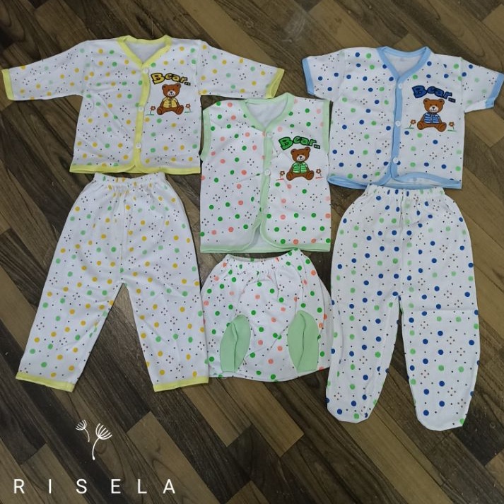 STELAN BAJU BAYI BARU LAHIR 6PCS TERMURAH