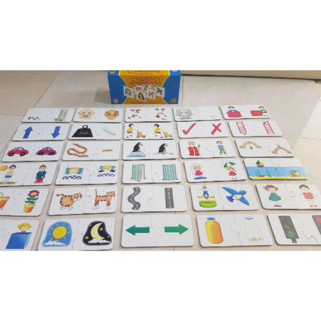 Mainan Edukasi Puzzle Opposite lawan kata Einsteins Junior
