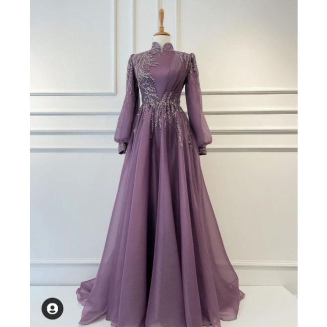 GAUN PESTA MEWAH CANTIK ELEGAN / GAUN KONDANGAN REALPICT / GAUN LAMARAN MEWAH