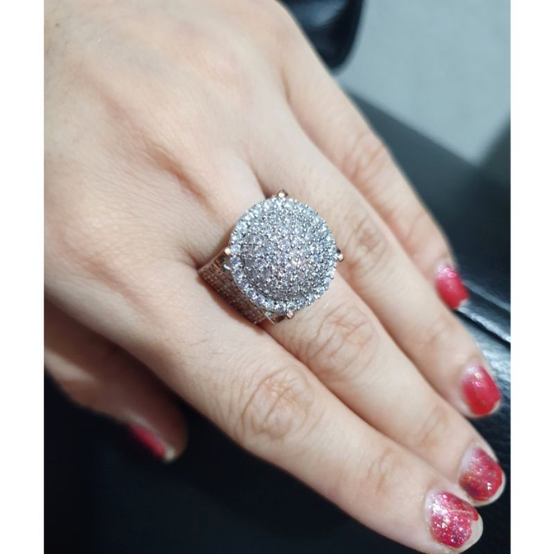 Cincin Zircon Lapis Emas Premium Quality Anti karat anti alergi 9188