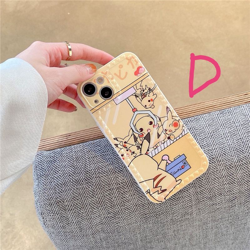 Case iPhone 13 / Pro / Max / Mini Pokemon Pikachu Soft Casing Bening