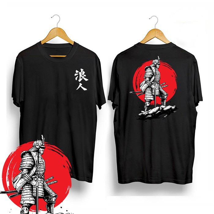 KAOS T-SHIRT DISTRO PRIA WANITA BAJU SAMURAI JEPANG