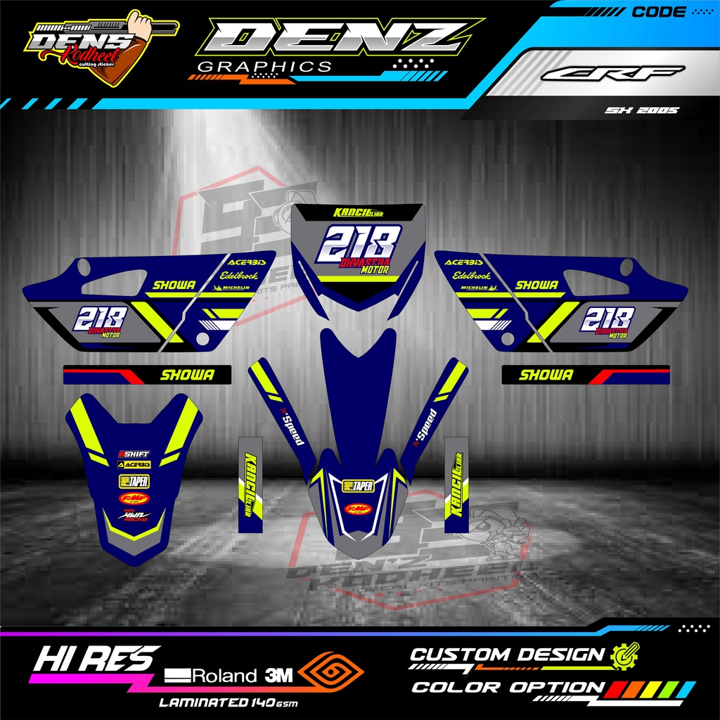 decal sticker yz85 new custome nama no warna sticker yz85