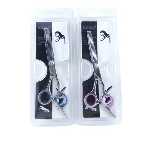 Gunting Rambut Sasak Zig Zag Stainless Steel Kaibo Grooming Trimming Penipis Zik Zak Gerigi