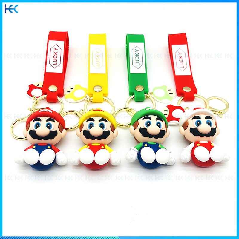 Super Mario Cute Cartoon Keychain Car Bag Fashion Pendant collection ornaments