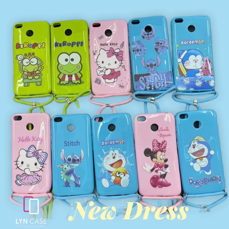 XIAOMI/ REDMI 9A/ 9C/ 8/ 8A/ 8A PRO/ 4X/ SOFT CASE CANDY KARTUN + GANTUNGAN TALI HP LANYARD NAGITA