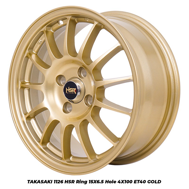 VELG MOBIL BARU ENKEI TARMAK RING 15 LEBAR 6,5 PCD 4X100 WARNA GOLD VELG RACING LOCK R15 PELEK UNTUK