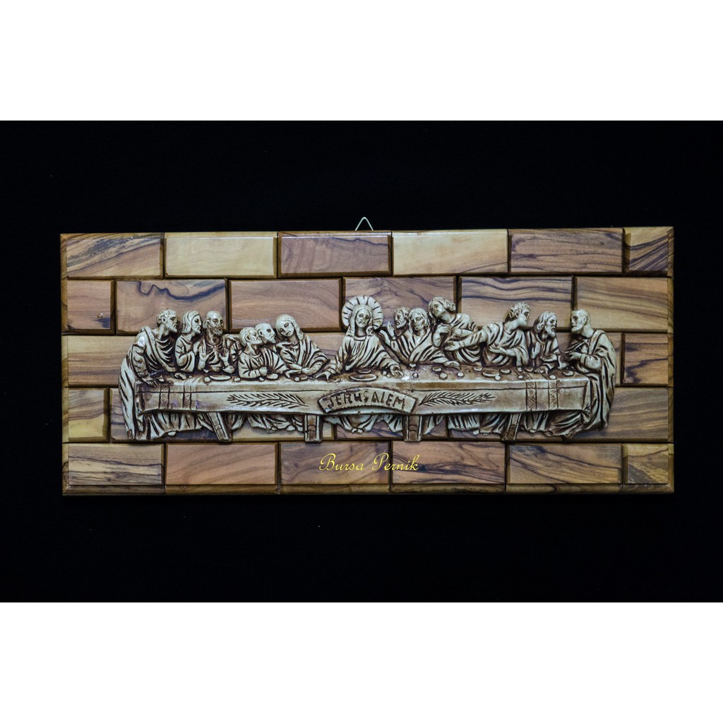 Relief Kayu Perjamuan Kudus/ Last Supper Relief Wood Carving