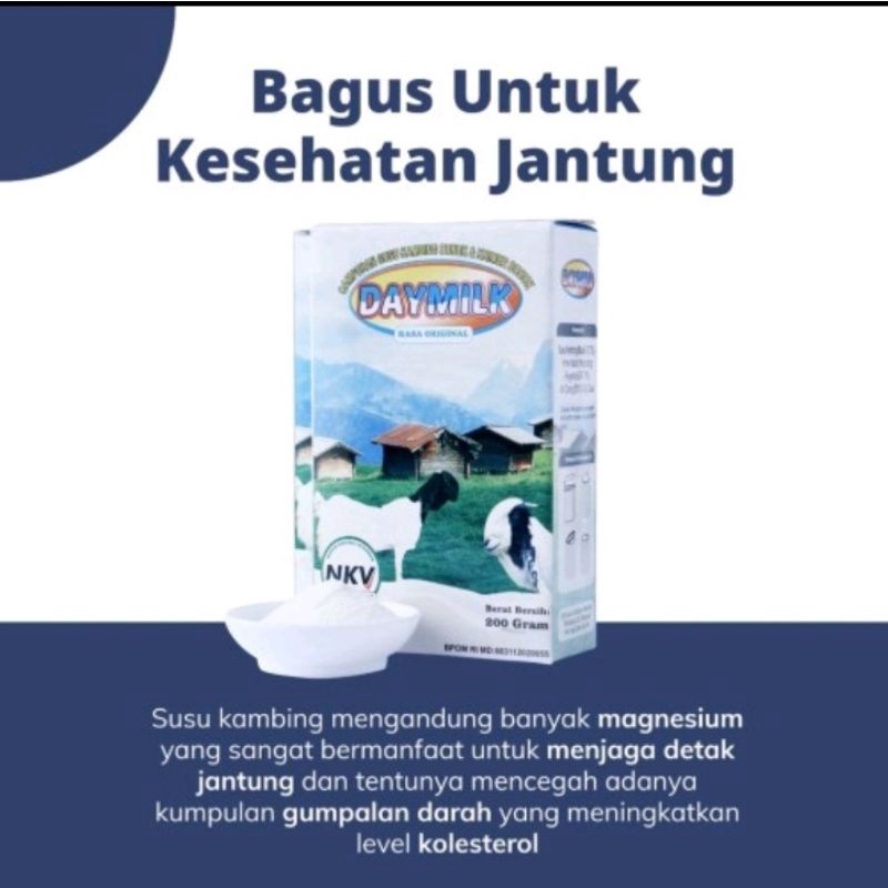 

Susu Kambing Etawa Daymilk 200gr Rasa Original