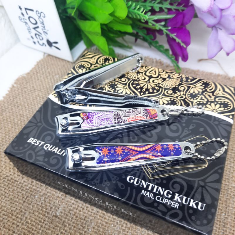 Gunting Kuku Motif Batik Besar Nail Clipper Best Quality