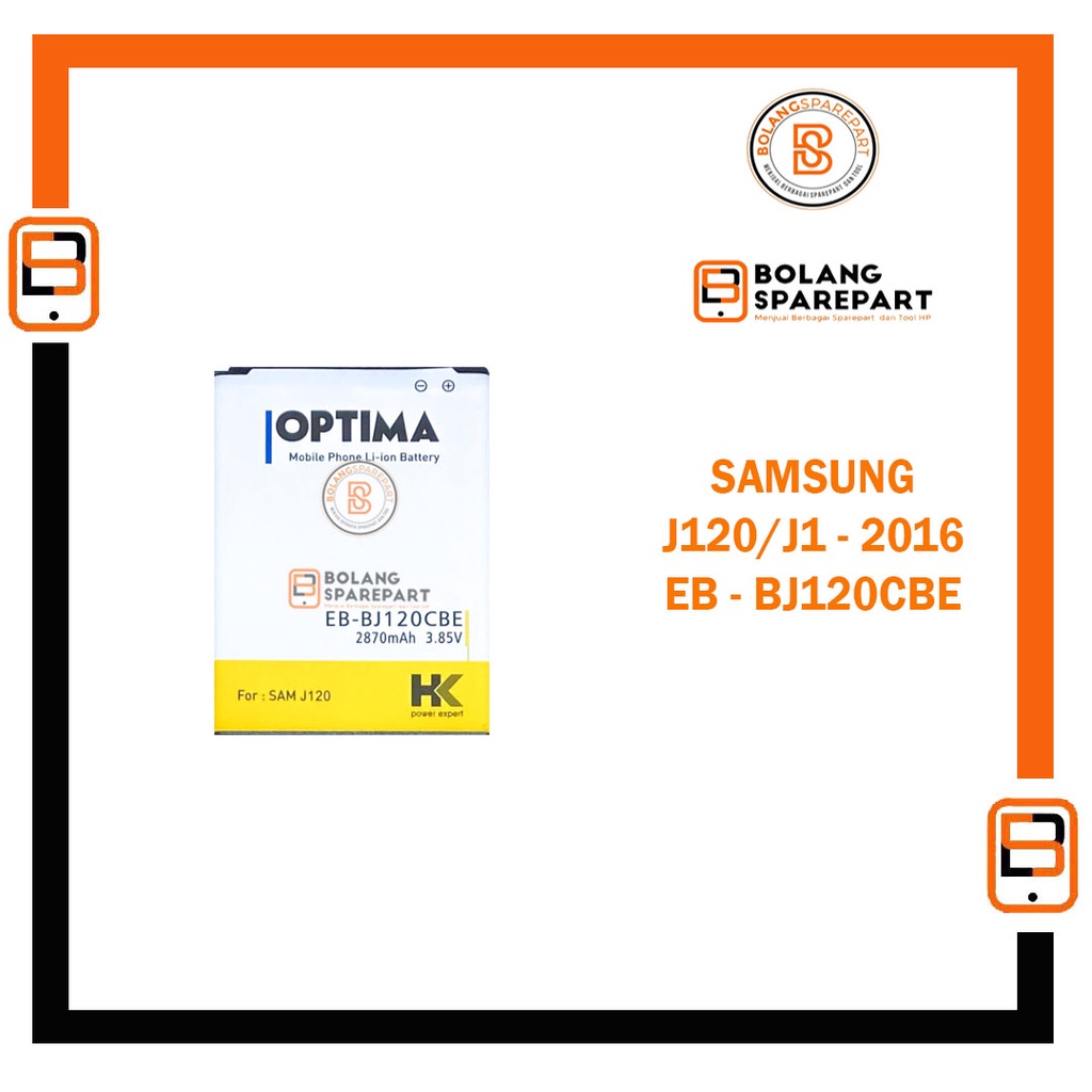 BATERAI BATRE SAMSUNG J1 2016 / J120 HK OPTIMA DOUBLE IC
