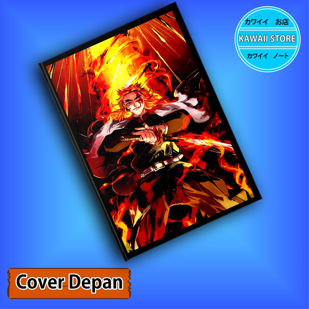 

Notebook / Pocket book Hard Cover Anime Kimetsu no Yaiba RENGUKO uk A5 & A6 / Notes Book