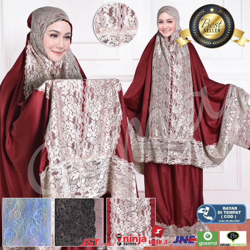 mukena sutra velvet terbaru kd jumbo