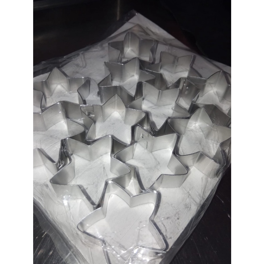 Cetakan Kue Kering-Kastengel Cookies Cutter-Alumunium 1Set Isi 12pcs