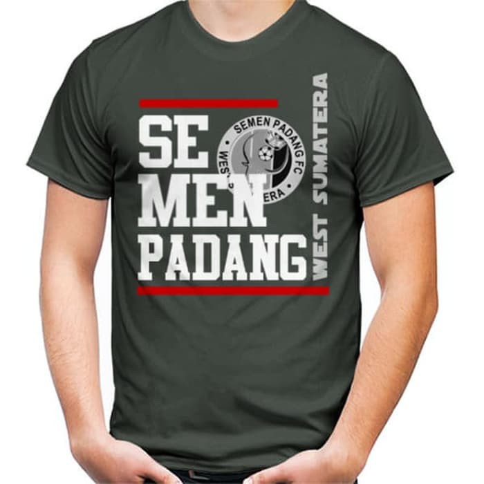 KAOS BAJU TSHIRT SEMEN PADANG KABAU SIRAHGARIS MERAH baju abu