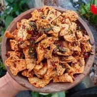 

Basreng pedas daun jeruk 100gr Baso goreng Basreng enak