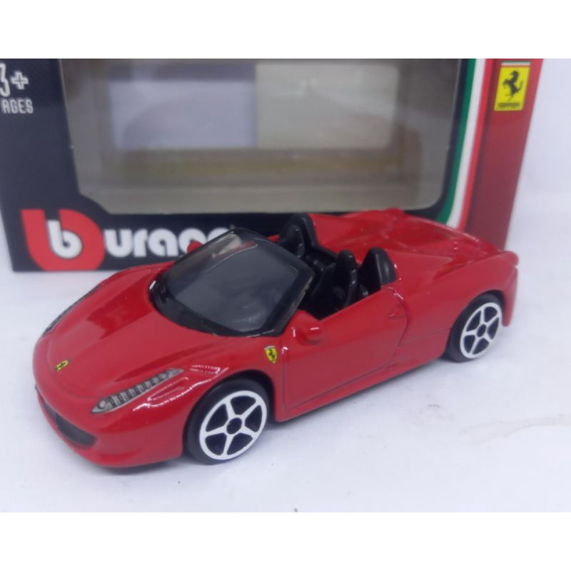 Diecast Miniatur mobil ferrari 458 spider