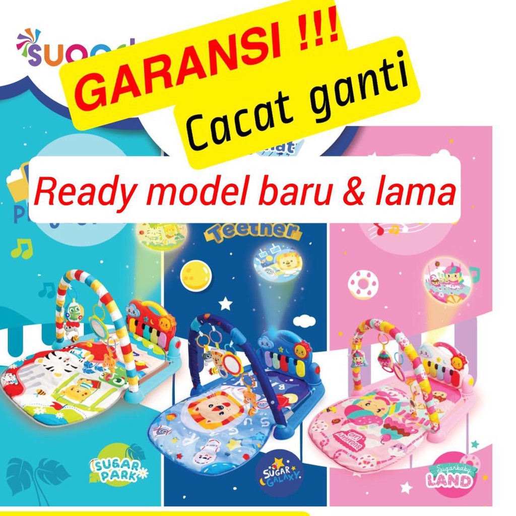 SUGARBABY Day &amp; Nite Piano Playmat Playgym Piano sugarbaby playgym playmat mainan musical Baby GYM PIANO PLAYMATE SUGARBABY PLAYMATE PLAYGYM PIANO SUGARBABY ALL IN 1 PIANO PLAYMAT PLAYMATE BAYI KARPET PIANO PLAYMATE MUSIK