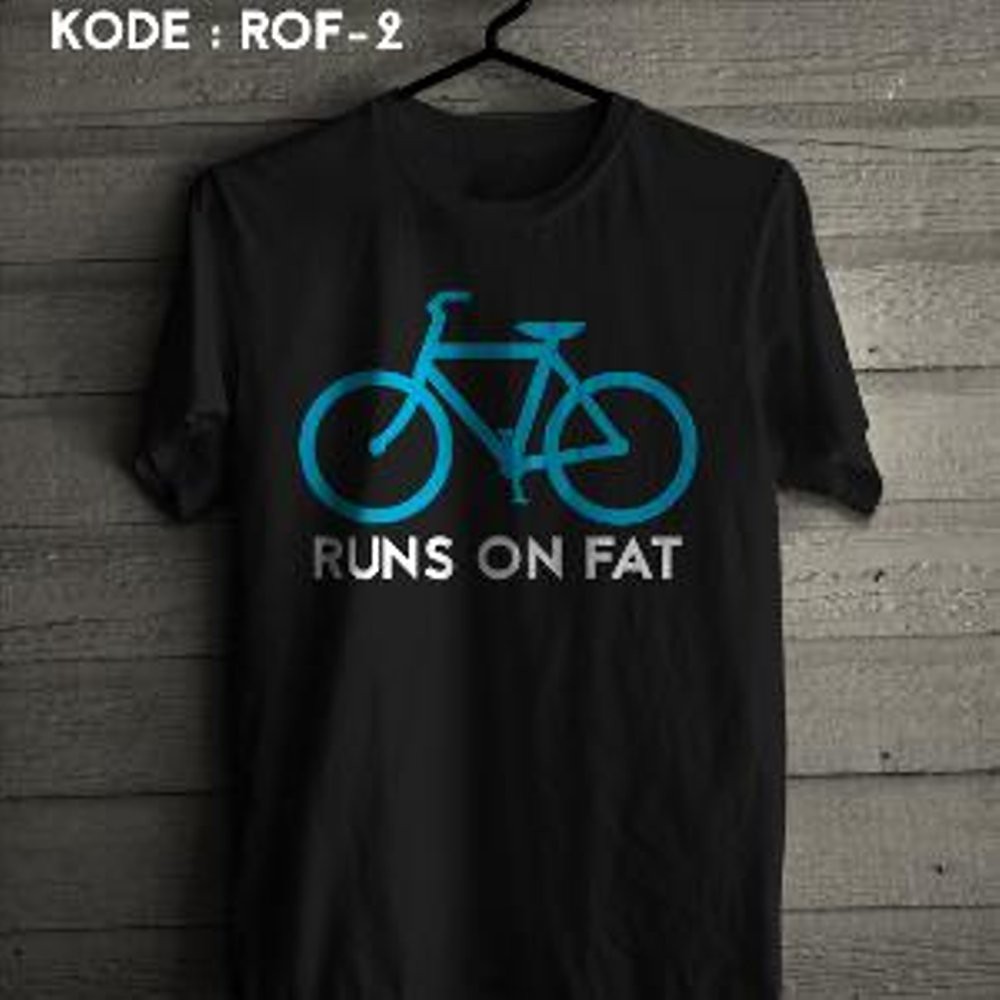 Kaos Sepeda Runs On Fat Bike Bicycle Distro Shopee Indonesia