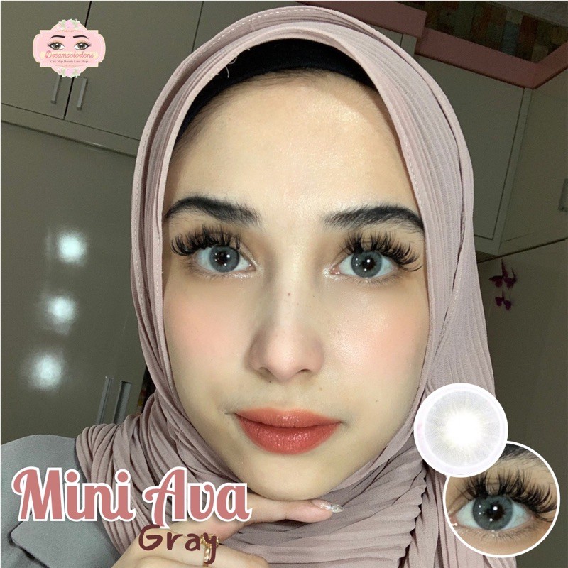 Softlens Kitty Kawaii Mini Ava Gray / Grey / Abu Normal Minus Beda Minus