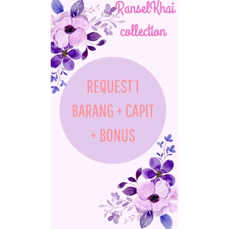 

REQ 1 BARANG + CAPIT