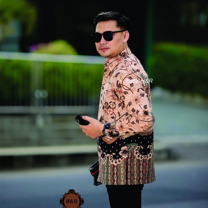 Baju Batik Pria Lengan Panjang Kemeja Batik Pria Batik Premium Kemeja Cowok Batik modern Baju Pria