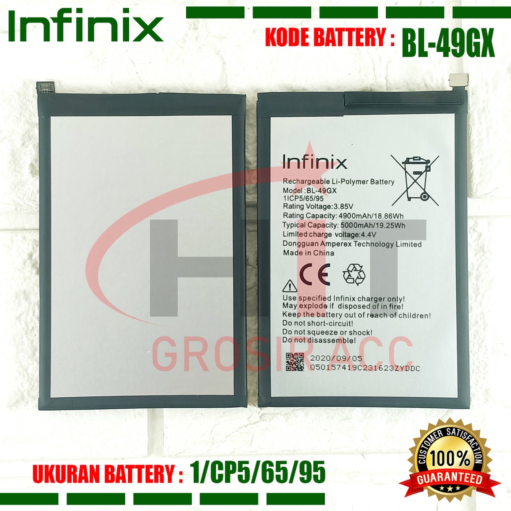 Baterai Infinix Note 7 / X690, Note 7 Lite / X656 / Smart 5 - BL-49GX