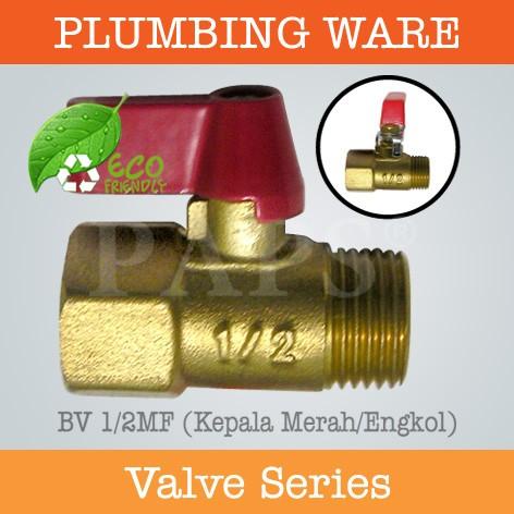 Foot Valve | Ball Valve 1/2Inch Mf (Drat Luar & Drat Dalam) Kpl Mrh