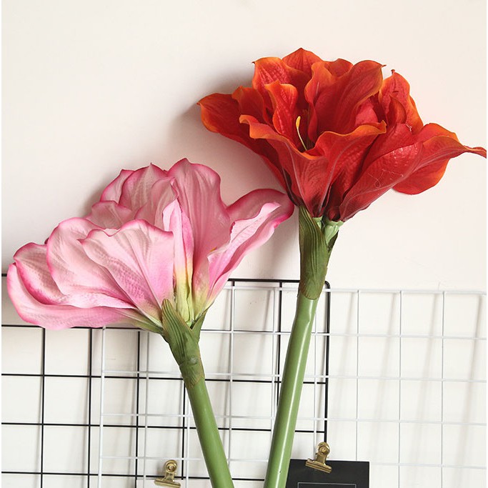 Bunga Artifisial / Bunga Simulasi - Bunga Amarilis Besar / Amaryllis Hippeastrum P96