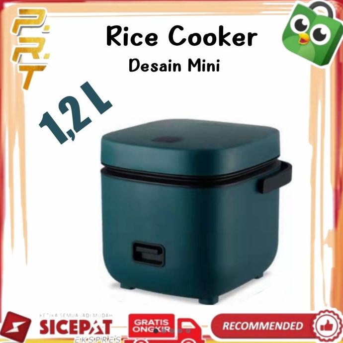 JIASHI Rice Cooker Mini 1.2L / Pemanas Nasi Mini - Hijau ---Ready---