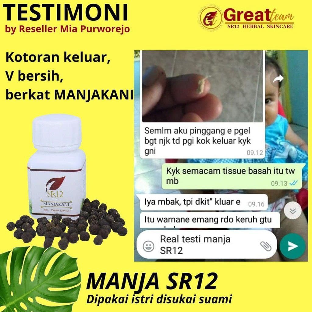 Manjakani SR12 Asli Aceh BPOM membantu merapatkan Area Kewanitaan Mengurangi Keputihan Program Hamil-8