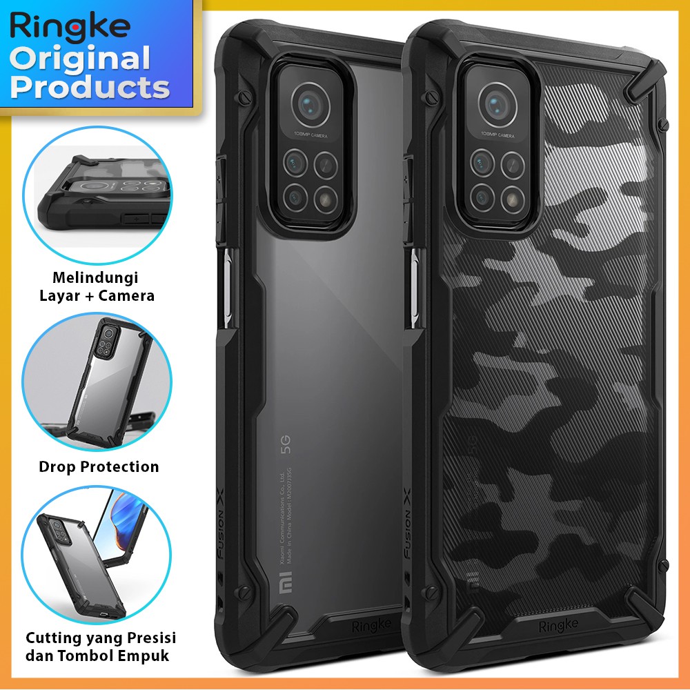 Original Ringke Fusion X Case Xiaomi Mi10T Pro / Mi10T Casing Mi 10T Pro Soft Cover