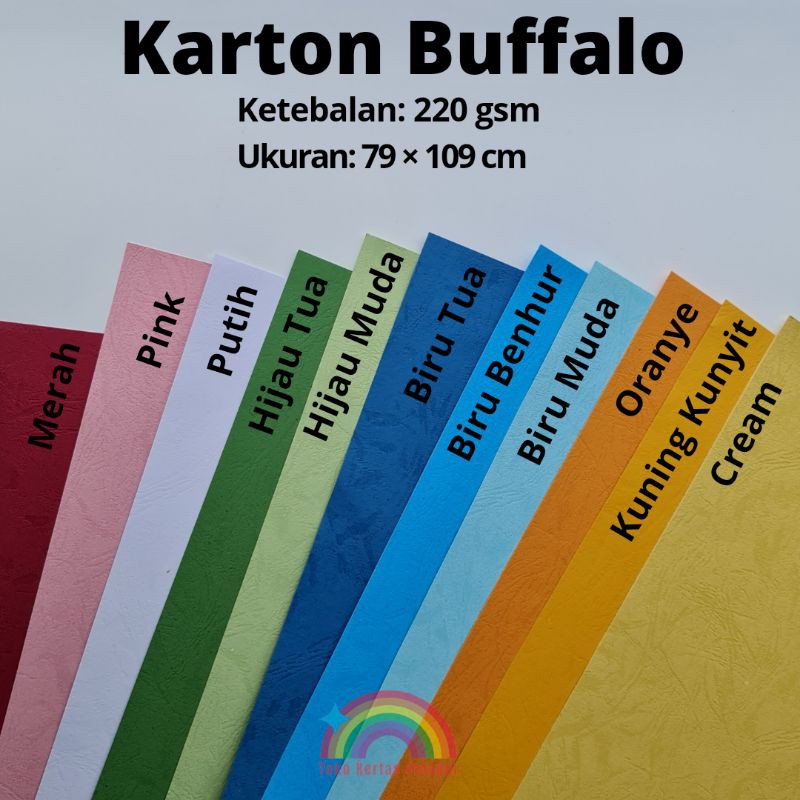 

karton buffalo tebal 220gsm ukuran A1 isi 5 pcs
