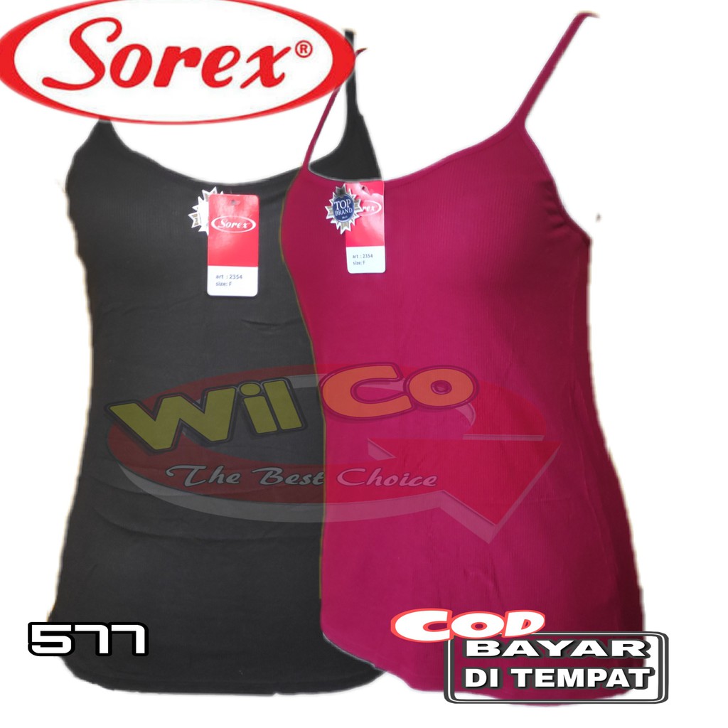 K577 -  TANKTOP/KAMISOL ATASAN PAKAIAN DALAM WANITA SOREX DOUBLE BRA FREE SIZE