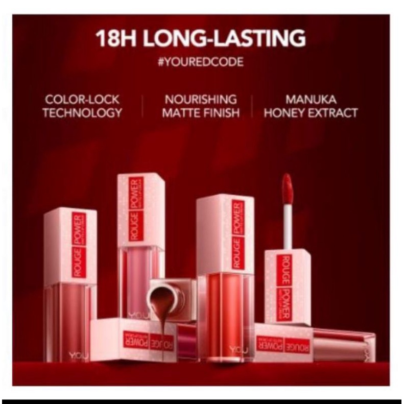 YOU LIPSTIK ROUGE POWER MATTE LIP CREAM