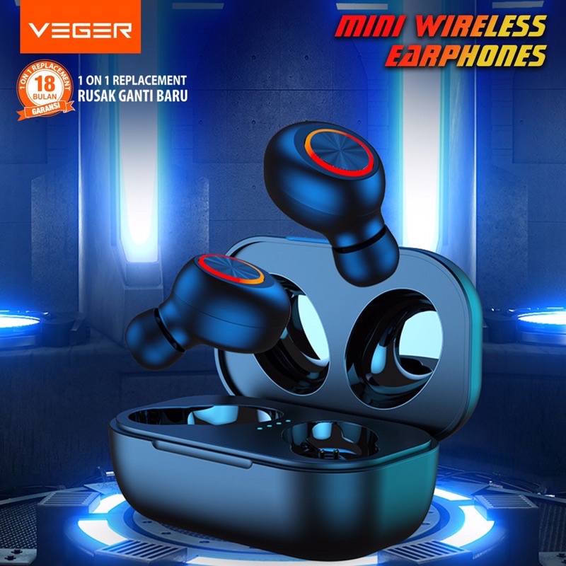 earphone wireless veger ve-26