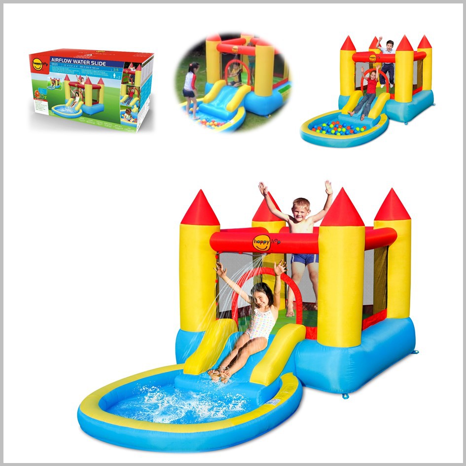 Happy Hop 9820 Bouncy Castle With Pool &amp; Slide